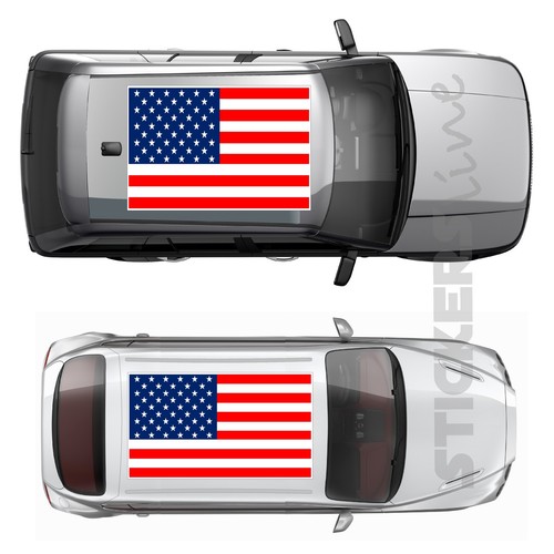 Adesivo tetto auto - , bandiera