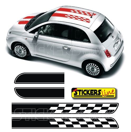 Adesivi fiat 500 fasce - fiat,