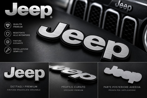 Stemma logo adesivo jeep - logo, "jeep"