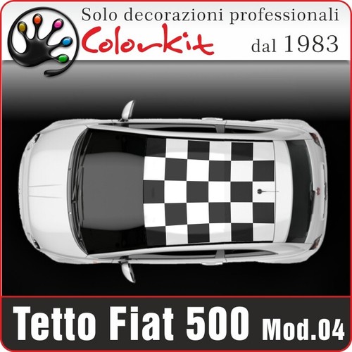 Adesivo tetto scacchi - adesivo,